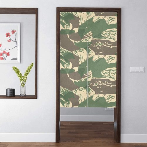 Rhodesian Brushstroke Camouflage Arid Door Curtain Tapestry