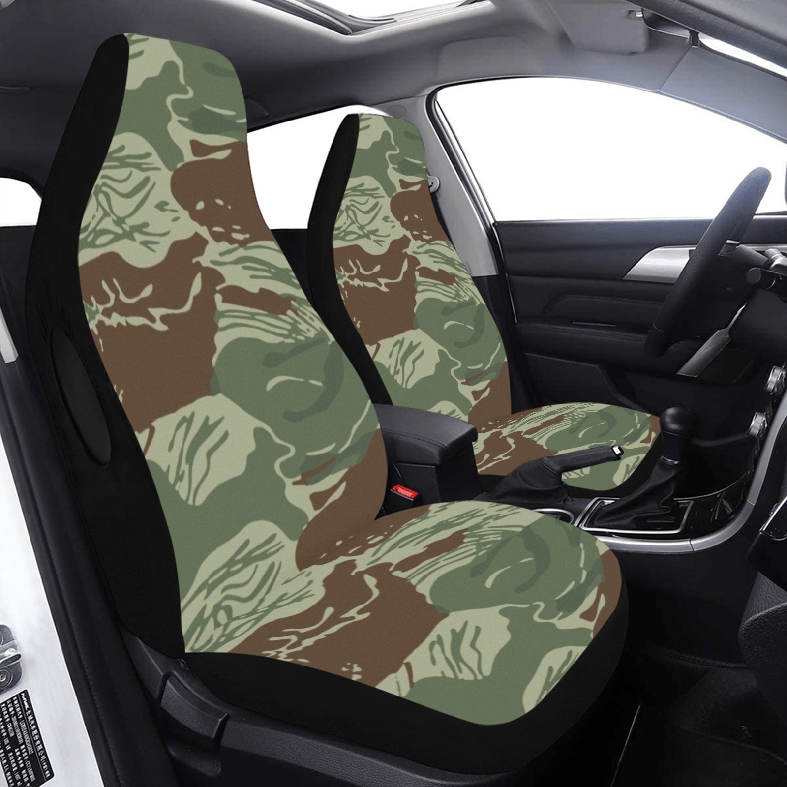 Rhodesian Brushstroke Camouflage v3 Car Seat Cover (Set of 2