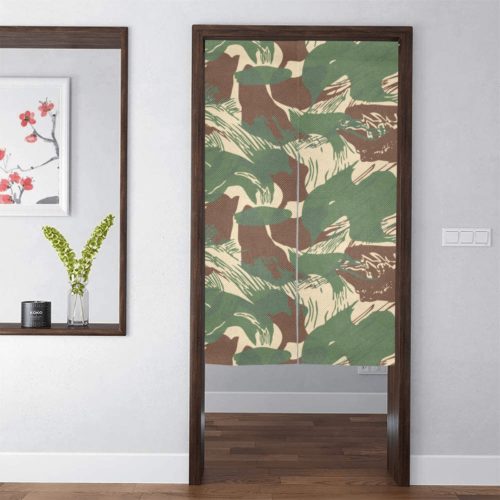 Rhodesian Brushstroke Camouflage Arid Door Curtain Tapestry