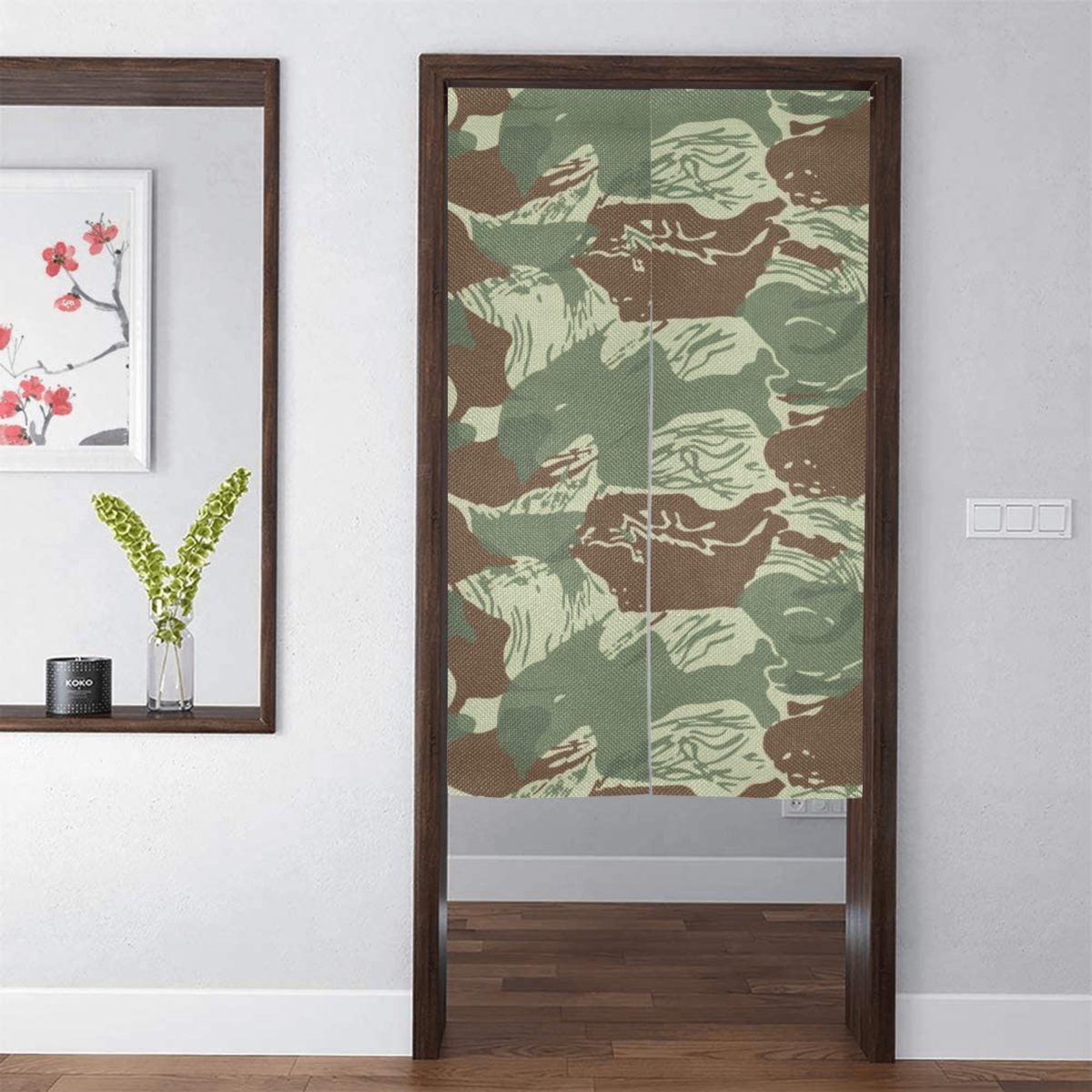 Rhodesian Brushstroke Camouflage v3 Door Curtain Tapestry