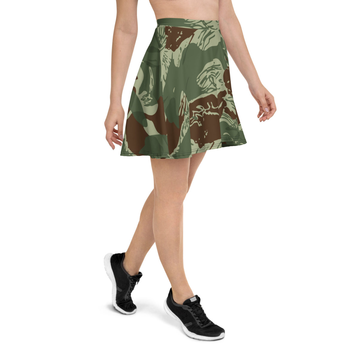 Rhodesian Brushstroke Camouflage v3 Skater Skirt