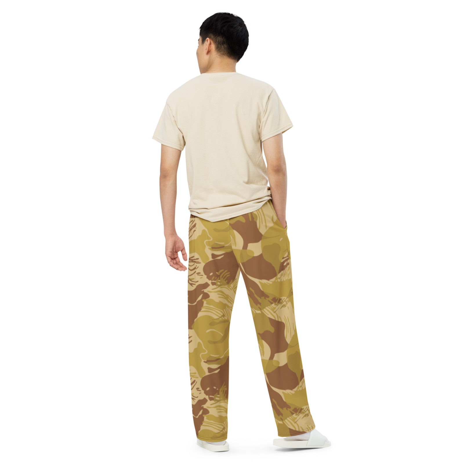 Rhodesian Brushstroke Camouflage Arid unisex wide-leg pants | Rhodesian ...
