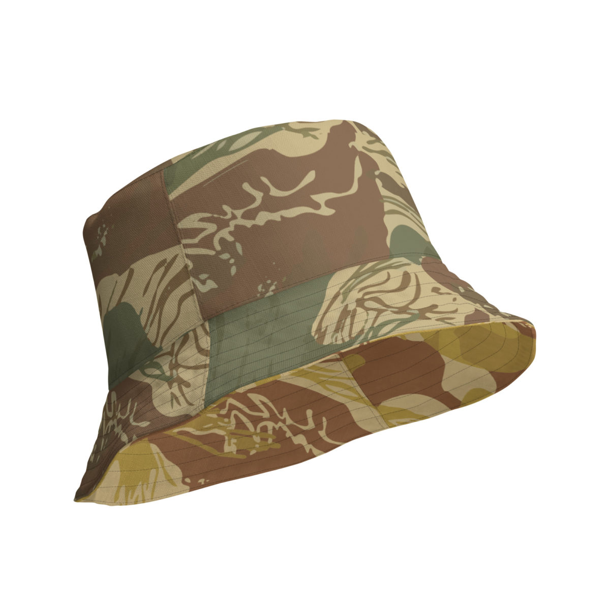 Rhodesian Brushstroke Camouflage v1/Arid Reversible bucket hat