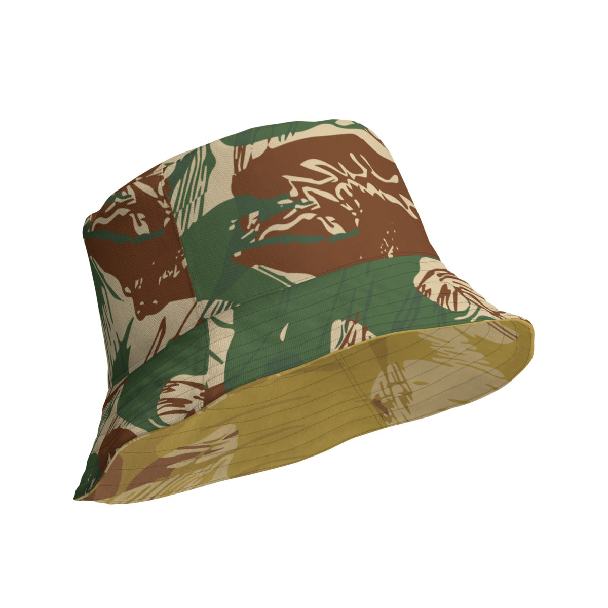 Rhodesian Brushstroke Camouflage v2/Arid Reversible bucket hat