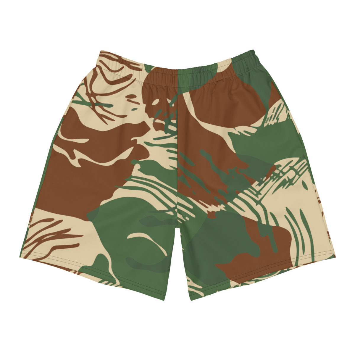 Rhodesian Brushstroke Camouflage v2b Men’s Athletic Long Shorts