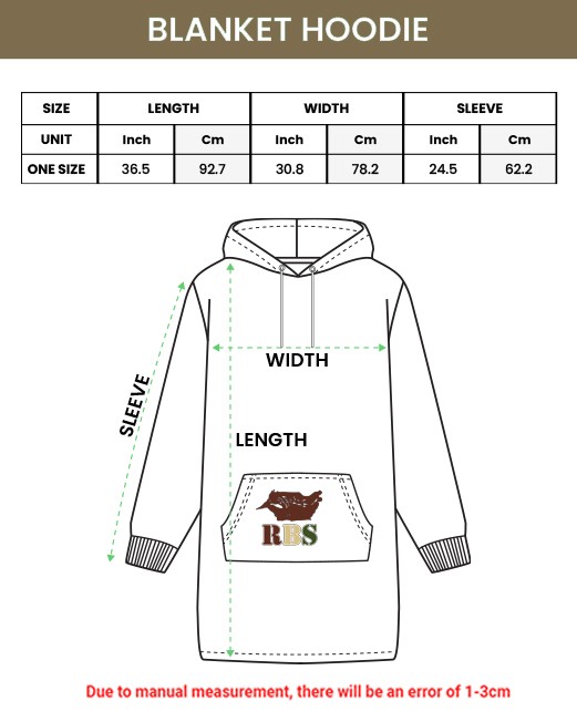 Rhodesian Brushtroke Camouflage v2 Oversized Blanket Hoodie Rhodesian