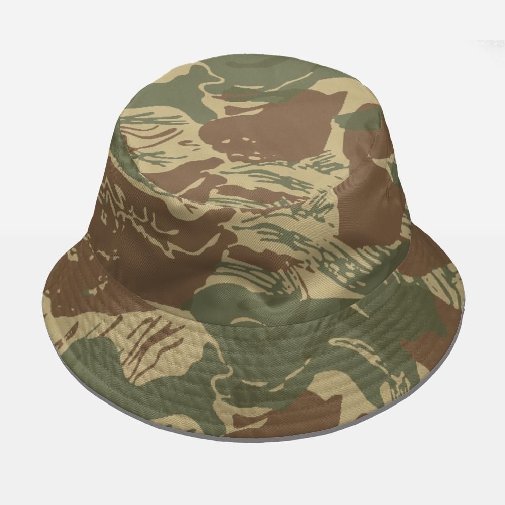 Rhodesian Brushstroke v3/Arid Camouflage Reversible Bucket Hat