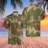 Rhodesian Brushstroke Camouflage v1 Casual Short Sleeve Button Shirt