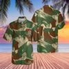Rhodesian Brushstroke camouflage v2 Casual Short Sleeve Button Shirt