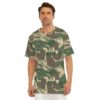 Rhodesian Brushstroke Camouflage v4 O-Neck T-Shirt | 190GSM Cotton