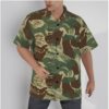 Rhodesian Brushstroke Camouflage v2c Hawaiian Shirt |115GSM Cotton poplin