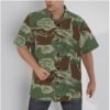Rhodesian Brushstroke Camouflage v3 Hawaiian Shirt |115GSM Cotton poplin