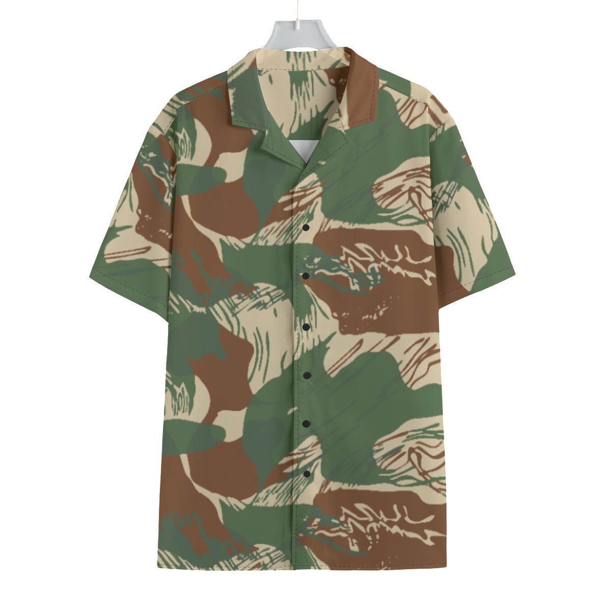 Rhodesian Brushstroke Camouflave v2b Hawaiian Shirt