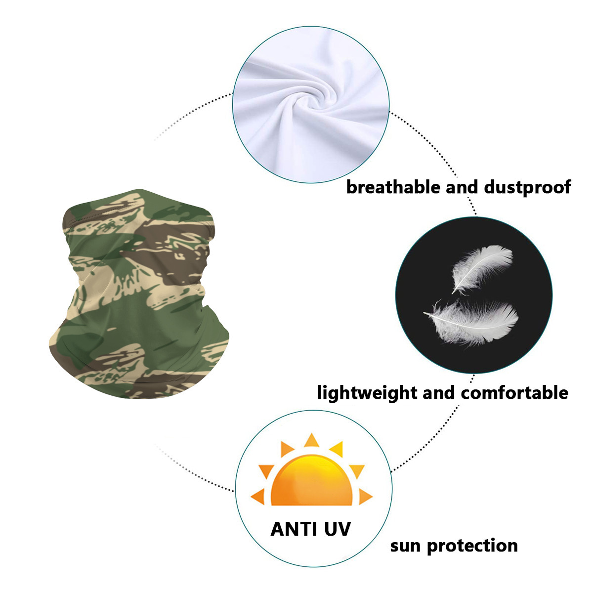 Rhodesian Brushstroke v4 Neck Gaiter - Image 3