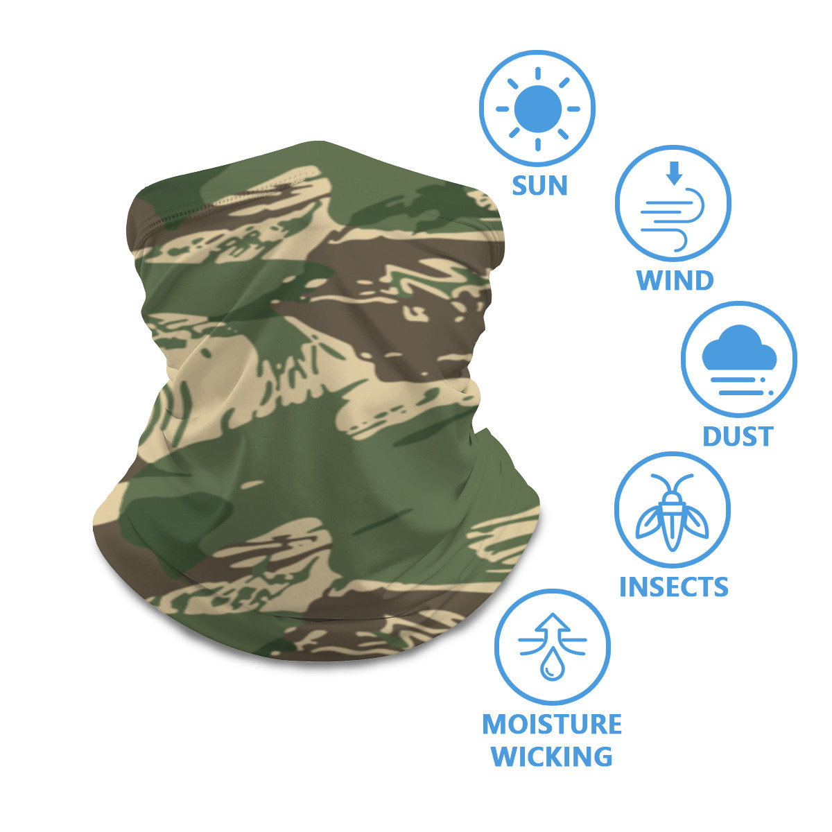 Rhodesian Brushstroke v4 Neck Gaiter - Image 4