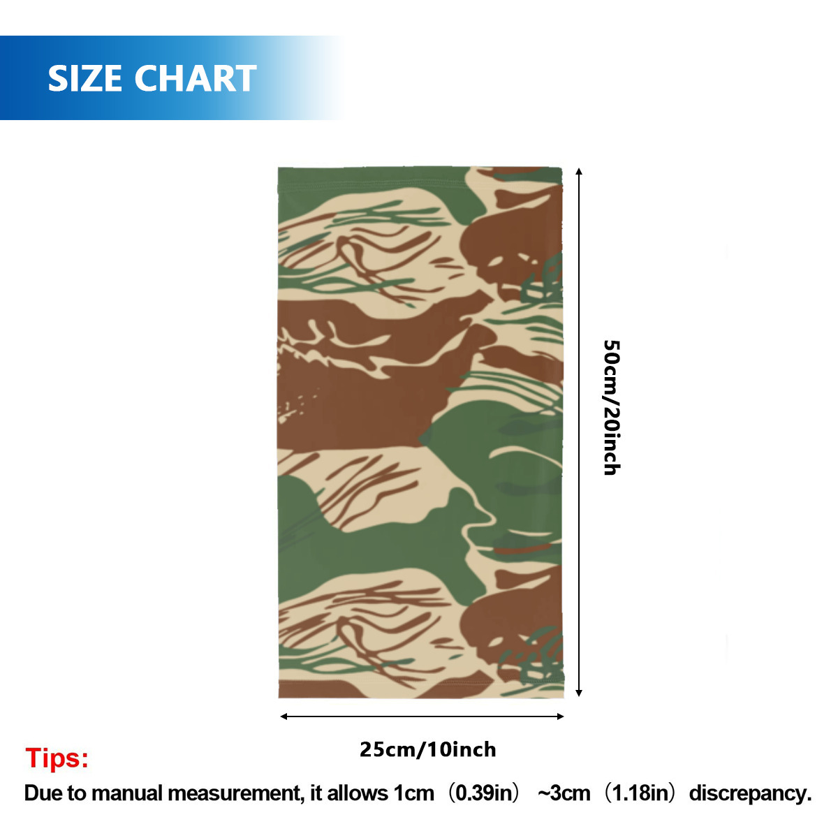 Rhodesian Brushstroke v2b Neck Gaiter - Image 2